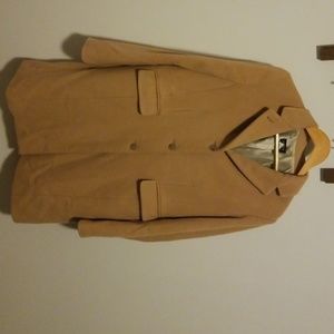 J Crew Plaza Camel Tan Wool Cashmere Coat 14